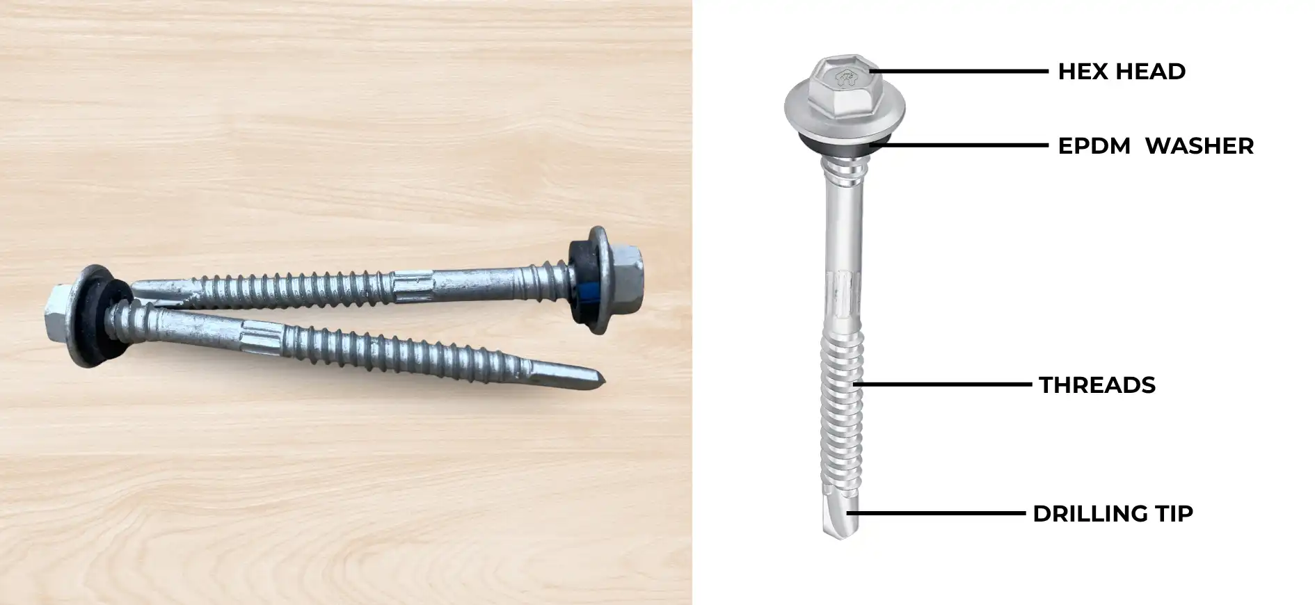 self drilling roofing screws