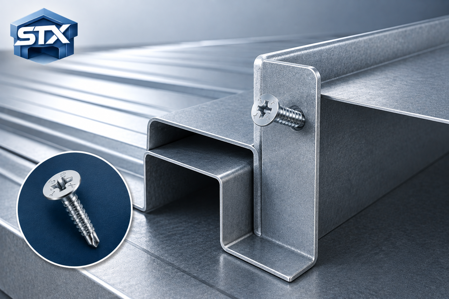 CSK self drilling screws for light-duty steel framing