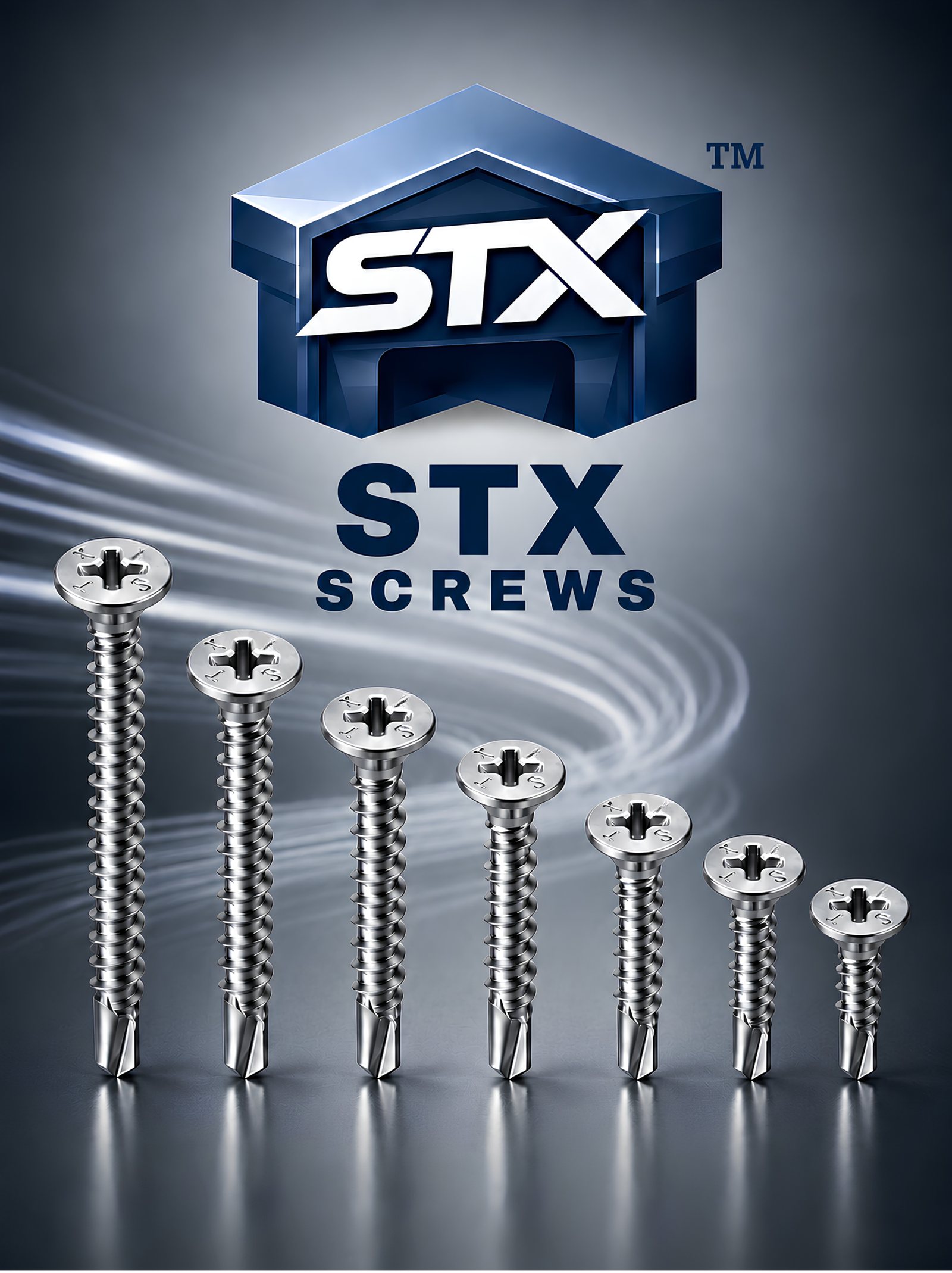 Countersunk self drilling screw for metal roofing and steel cladding