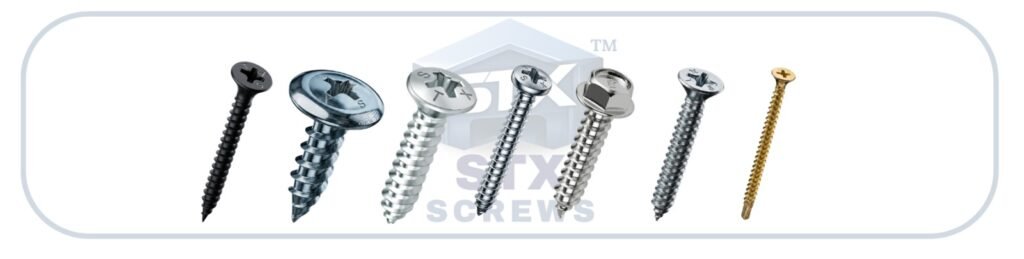 Screws for construction and roofing
