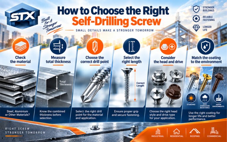Choosing the right self-drilling screw