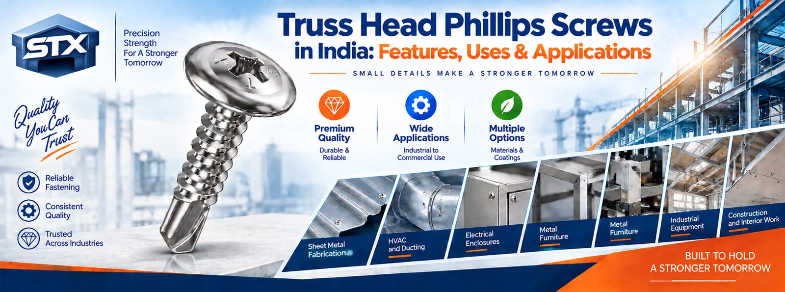 Truss Head Phillips Screws in India