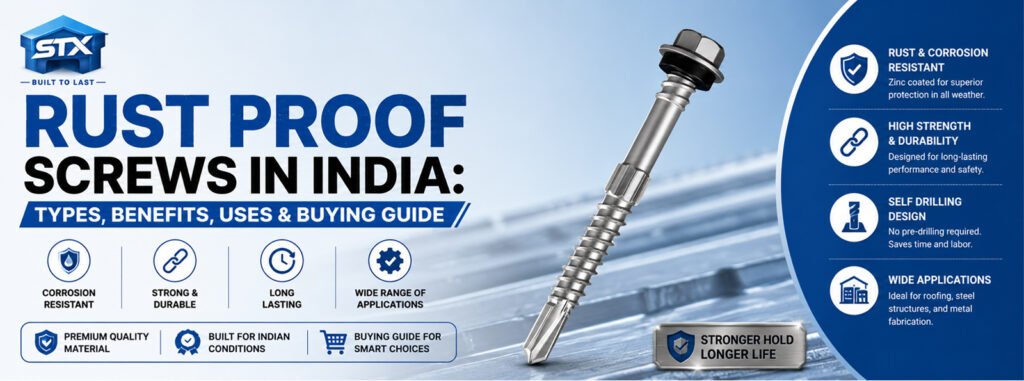 How to install zinc coated self drilling screws
